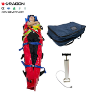 Matelas de transport pliable en TPU gonflable à vide pour secours d'urgence, dispositif médical manuel personnalisé OEM