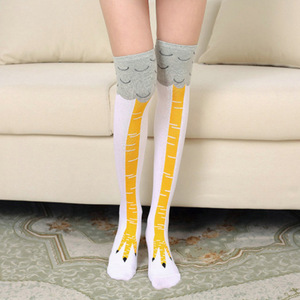 Custom Crazy Funny Fancy Adulto <span class=keywords><strong>Pollo</strong></span> Piernas <span class=keywords><strong>Calcetines</strong></span> Hasta la rodilla Animal Patas <span class=keywords><strong>Calcetines</strong></span> - Product Image 5
