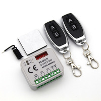 Receptor RX de 2 canales 9-30V con control remoto SOS con código de aprendizaje