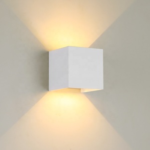 Lampe murale LED en aluminium étanche IP65 brossé 6W 12W blanc chaud CCT <span class=keywords><strong>Cube</strong></span> LED monté en surface pour porche de jardin intérieur extérieur - Product Image 5