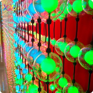 Sphères décoratives RGB colorées imperméables pour l'extérieur, éclairage <span class=keywords><strong>de</strong></span> Noël, boules lumineuses LED festives pour les fêtes - Product Image 3