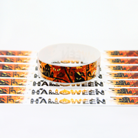 Bracelet en PVC personnalisé imprimé pour festival, événement, hôtel, promotionnel, avec code-barres couleur, identification adhésive et logo