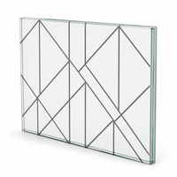 Verre trempé laminé sérigraphié sur mesure avec épaisseur, couleur et motif personnalisés pour les projets de grande envergure