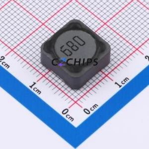 DRH125-680MT ตัวเหนี่ยวนำไฟฟ้าแบบ SMD, 12.5x12.5 มม. ( ค่าความเหนี่ยวนำ: 68uH ) ( ความแม่นยำ: 20% กระแสไฟฟ้าที่กำหนด: 1.5A ) - Product Image 1