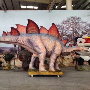 Monde jurassique et parc d'attractions Sculpture Décoration Dinosaure animatronique Stegosaurus - Product Image 4