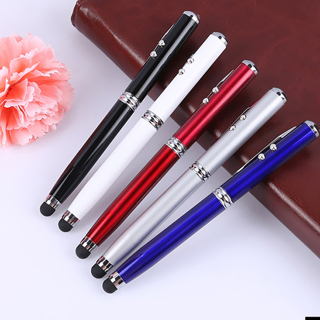 Promotional High End Laser Pointer with Capacitance 650 M Distance Metal Ball Pen