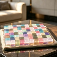 Funky Trade – Nouveaux jeux de tuiles de mahjong américaines en acrylique vierges, personnalisables, 1,24 x 0,91 x 0,63 pouces, 160 pièces