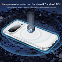 En stock – Coque de téléphone magnétique transparente et fine anti-rayures pour Google Pixel 10A – Prête à être expédiée en gros