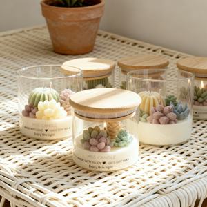 Vela Aromática al por Mayor para Regalos de Cumpleaños y Bodas, Fragancia para el Hogar en Envase de Vidrio, Vela Perfumada 100% de Cera de Soja Orgánica - Product Image 3