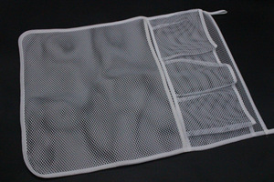Cesta de almacenamiento de ropa para niños, juguetes de <span class=keywords><strong>baño</strong></span> para bebés, organizador de red, bolsa organizadora de cosas colgantes de malla con ventosa - Product Image 5