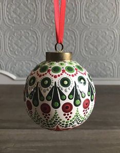 Novelty Hanging Ball Christmas <strong>Ceramic</strong> <strong>Bauble</strong> - Product Image 4