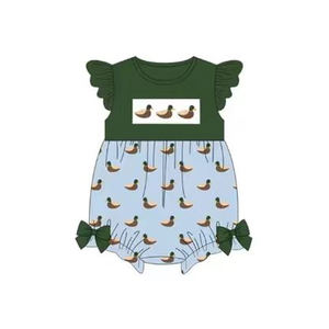 Pantalones Cortos Casuales de Boutique Personalizados con Estampado de Patos Mallard para Niños, Pelele Burbuja, Conjuntos a Juego para Hermanos, Estilos de Ropa Infantil, Tela de Estambre con Estampado - Product Image 3
