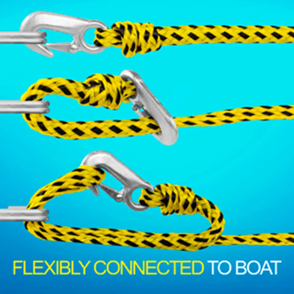 Cordes d'amarrage à l'élastique Cordes d'amarrage pour jet skis marins, pontons, kayaks et canoës Cordes haute résistance de qualité supérieure