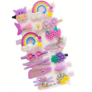14 Pcs/set Cute Cartoon Hair <b>Clips</b> Set Kid Barrettes Hairgrips Girl Crystal Hair <b>Clip</b> Accessories Gift Set Japan Korea Style - Product Image 5
