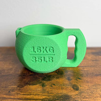 Nouvelle tasse en forme de kettlebell, tasse à eau créative pour la salle de sport, tasse à café originale, tasse à boire en résine multicolores pour la maison, cadeau pour les entraînements