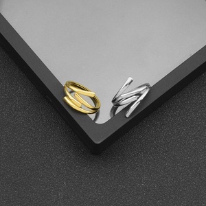 Simple Niche Design Multi Layered Stainless Steel Irregular <b>Ring</b> Fashion Hollowed Out Women's <b>Adjustable</b> <b>Rings</b> Wholesale Jewelry - Product Image 4
