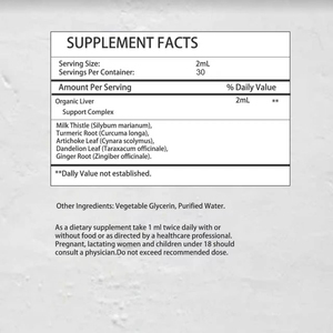 Suplemento Herbal al por Mayor OEM, Extracto de Cardo Mariano, Líquido Oral para Desintoxicación Hepática, Gotas Líquidas para Limpieza Renal, 60 ml en Botella, Diseñado para - Product Image 6