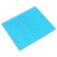 Plaque alvéolaire en polycarbonate résistante aux chocs, résistante aux intempéries pour auvent extérieur