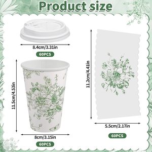 Servicio OEM Personalizado, Vaso de Papel para Café Desechable, Biodegradable, Reciclable, de Doble Pared, Ecológico, de Grado Alimenticio, con Logotipo - Product Image 2