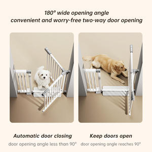 Bohrfreies, einziehbares Hundegitter – Hochwertiges Haustier-Sicherheits-Treppengitter aus Metall und ABS - Product Image 4