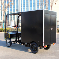Tricycle électrique à cabine fermée à 4 roues, tricycle de livraison électrique à forte capacité de charge, transport logistique, vélo cargo électrique
