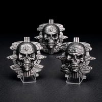 Statues Artisanales en Obsidienne Argentée Naturelle de Haute Qualité (Bouddha et Crânes) pour le Feng Shui et la Décoration – Vente en Gros