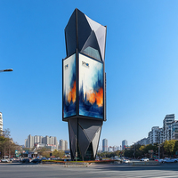 Structure de cadre en alliage d'aluminium durable pour panneau publicitaire extérieur personnalisé avec source lumineuse LED