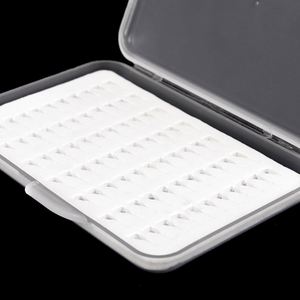 Caja de archivos de pesca con mosca ultrafina transparente SML, caja de anzuelos de pesca con mosca, caja de herramientas de aparejos de pesca con cebo impermeable de plástico - Product Image 5