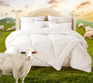 <span class=keywords><strong>Couette</strong></span> 100% <span class=keywords><strong>laine</strong></span> <span class=keywords><strong>d</strong></span>'<span class=keywords><strong>agneau</strong></span> naturelle, duvet mérinos - Product Image 1