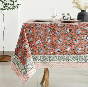 Nappe en coton imprimée à la main, style bohème, pour <span class=keywords><strong>mariage</strong></span>, festival, <span class=keywords><strong>décoration</strong></span> <span class=keywords><strong>de</strong></span> <span class=keywords><strong>salle</strong></span> à manger, rectangulaire, ronde, lavable, unique - Product Image 1