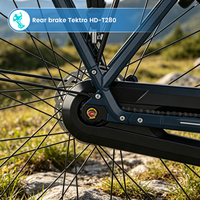 Bicicleta Urbana en Oferta, Cuadro de Aleación de 28 Pulgadas, 8 Velocidades, Frenos de Disco Hidráulicos, Bicicleta Urbana Eléctrica