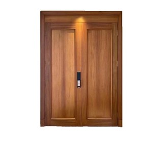 <span class=keywords><strong>Puerta</strong></span> de Entrada de Madera Maciza de Teca Birmana con Diseño de Piña Moderno y Simple, Doble, Interior, Impermeable, para Villa, Apartamento, Dormitorio, Hotel - Product Image 5