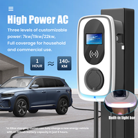 Chargeur de voiture électrique AC 22 kW, station de recharge pour véhicules électriques GBT OCPP, vente chaude
