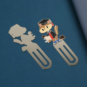 Custom DIY Cartoon Metal Bookmark Creative Delicate Cute Landmark Souvenirs Small Gifts Custom Design Bookmarks