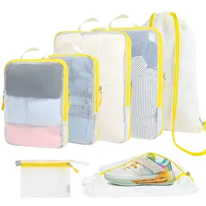 Organizer kemasan perjalanan Premium UNTUK koper dapat diperluas pengatur kemasan dengan tas sepatu tas kubus kemasan bagasi tahan air