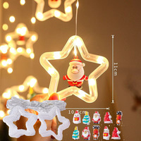 Guirlandes lumineuses en forme d'étoile à cinq branches pour Noël, décoration festive, guirlandes lumineuses étanches IP55, LED clignotantes à 8 modes, 3,5 m