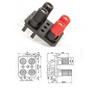 Terminale Audio Cantell 37*45.8mm con Piede Piegato a 4 Pin per Amplificatore di Potenza - Product Image 2