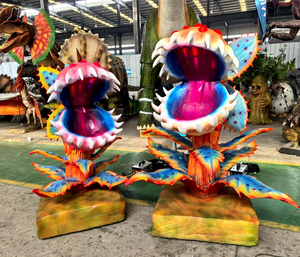 Plante animatronique carnivore réaliste pour exposition, thème jungle, parc à thème, jardin botanique - Product Image 1