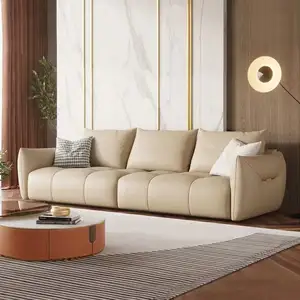 Modern döşemeli 3 kişilik salon settee kanepeler ev mobilya oturma odası için modern İskandinav tarzı sarı kadife kanepe