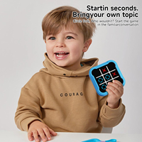 Jeux de voyage portables, jeu de tic-tac-toe portable, plateau électronique multifonctionnel en plastique, jouet pour les enfants de 8 à 13 ans