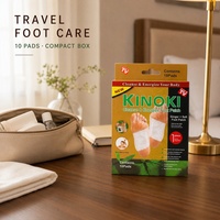 Custom OEM Ginger Salt Foot Patch 10 Pads Natural Herbal Cleansing Foot Pads for Sleep Body Relaxing Foot Fatigue Care