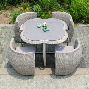 SUNWAY Muebles <span class=keywords><strong>de</strong></span> exterior Ahorro <span class=keywords><strong>de</strong></span> espacio Mesa Silla Múltiples estilos para patio Jardín Balcón Patio <span class=keywords><strong>Bistro</strong></span> - Product Image 3