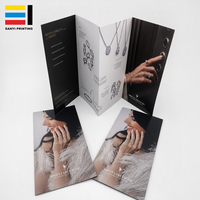 Impression de brochures pliées personnalisées, dépliant promotionnel floral vintage pour lieux de mariage