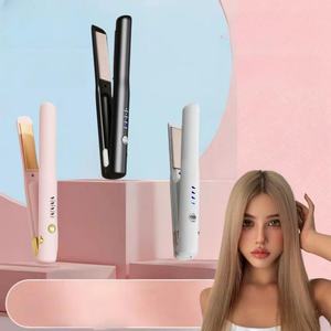 Mini lisseur et <span class=keywords><strong>fer</strong></span> à boucler sans fil portable USB pour lisser et boucler les cheveux - Product Image 5