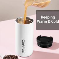 Tasses à café à double paroi en acier inoxydable de 12oz 350ml tasse à café isolée tasse à café sous vide tasse à eau