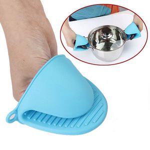 Mitaines de four et pinces à main en silicone durables, résistantes à la chaleur pour micro-ondes, vente en gros promotionnelle, logo personnalisable - Product Image 1