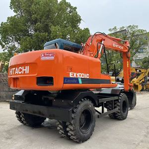 Excavadora de Ruedas HITACHI Modelo 2023 EX100 EX100WD de 10 Toneladas, con Rodamientos Potentes, Alto Rendimiento y Equipo de Construcción Confiable - Product Image 2