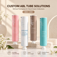 Tube de crème pour les mains en aluminium-plastique, type assemblé, avec vis, logo personnalisé, impression UV, remplacement pratique, corps séparé