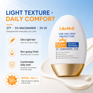 Protector Solar SPF50 de Marca Privada, <span class=keywords><strong>Crema</strong></span> con Protección PA+++, UVA UVB, Alta Protección, Ligero, No Grasoso, Iluminador, Cuidado Solar, OEM ODM - Product Image 5