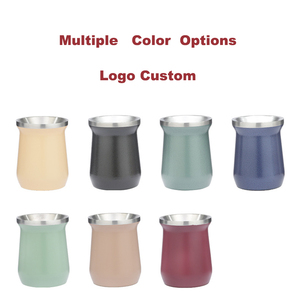 Juego de tazas de doble pared para café, juego de té Mate con cuchara, paja, Bombilla, 8Oz, para Yerba Mate - Product Image 4